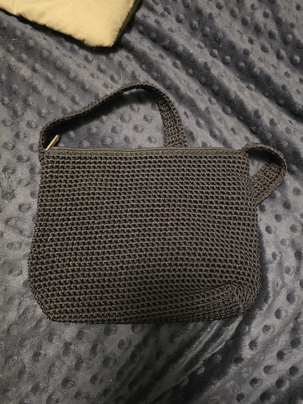 The Sak Black Crochet Shoulder Bag